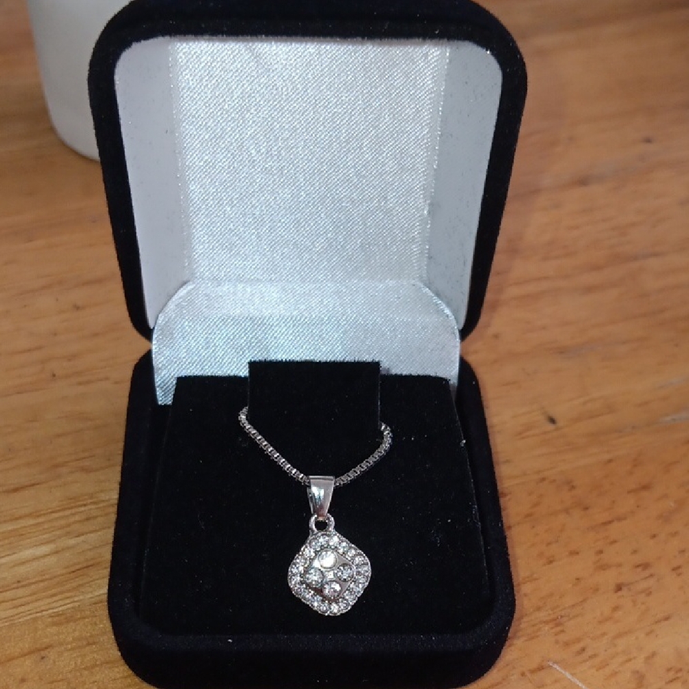 Stainless Pendant Necklace 16"